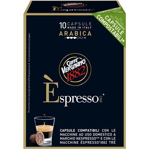 Caffe Vergnano Espresso 1882 - Arabica Kapsül Kahve 10 adet