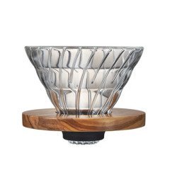 Hario V60 Glass Dripper Olive Wood 02