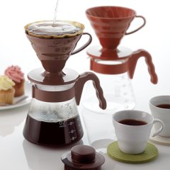 Hario V60 Coffee Server 02 Set / Red