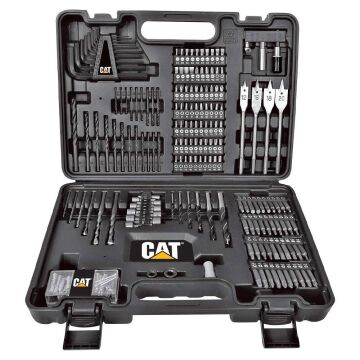 CAT DXK201 18Volt/2.0Ah Li-ion Çift Akülü Kömürsüz Profesyonel Şarjlı Darbeli Matkap + DX7030 + DA01903 Kombo Set