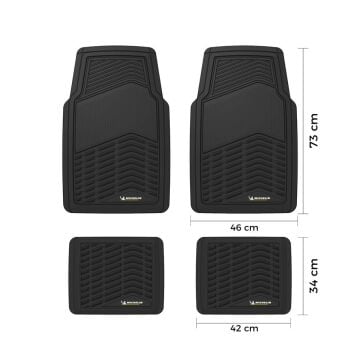 Michelin MC33856 Tüm Araçlara Uyumlu 4 Parça Üniversal 3D Havuzlu Oto Paspas