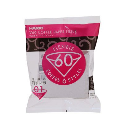 Hario V60 Paper Filter 01 W (100 Adet)