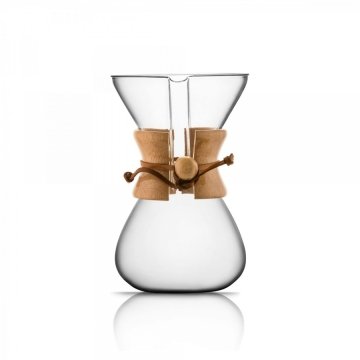 Ahşap Boyunlu Chemex Demleme Ekipmanı  - 6 CUPS
