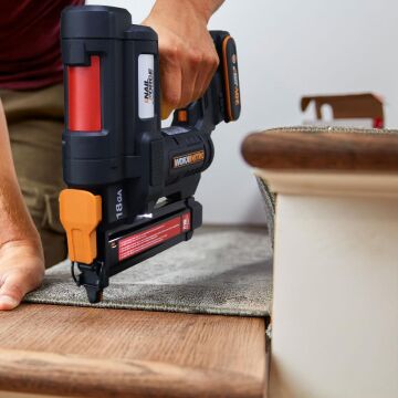 WORX WX844.9 20Volt 16-40mm Profesyonel Şarjlı Zımba Makinesi + 2700 Adet Yedek Zımba (Akü Dahil Değildir)