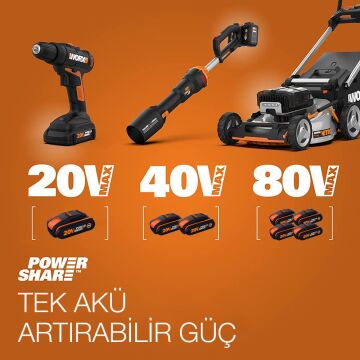 WORX WA3645 20Volt 5.0Ah Li-ion PowerShare Pro Yedek Akü