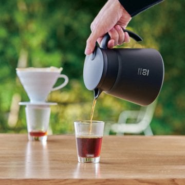 Hario V60 02 Yalıtımlı Paslanmaz Servis Sürahisi Siyah (800 ml)