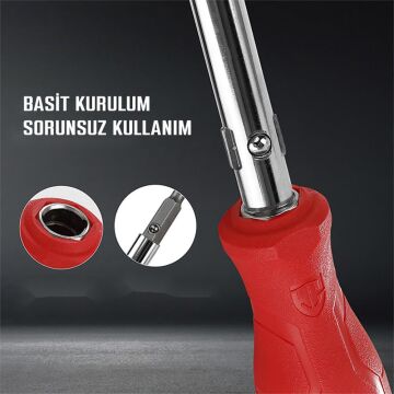 WORKPRO WP221066 6-IN-1 Çok Fonksiyonlu Değişken Uçlu Profesyonel Tornavida Seti