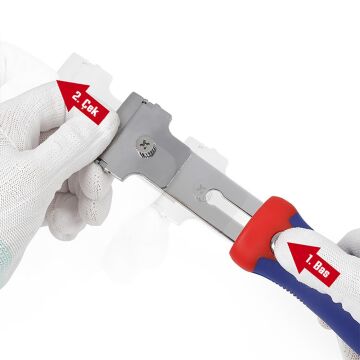 WORKPRO WP219004 40mm Geri Çekilebilir Profesyonel Kazıyıcı + 4 Parça Kazıma Bıçak Seti