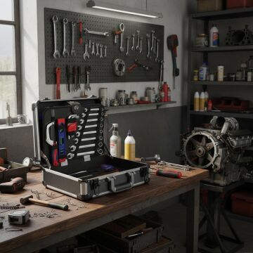 WORKPRO WP209100 297 Parça CR-V Profesyonel El Aleti Tamir Seti Tamir Bakım Çantası