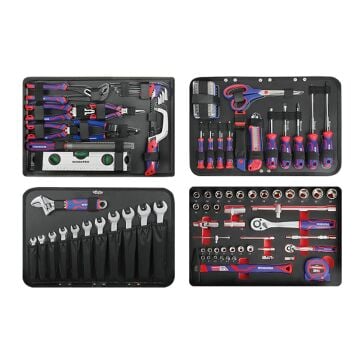 WORKPRO WP209089 145 Parça CR-V Profesyonel El Aleti Tamir Seti Tamir Bakım Çantası