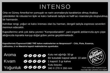 Caffe Vergnano Espresso 1882 - Intenso Kapsül Kahve 10 adet