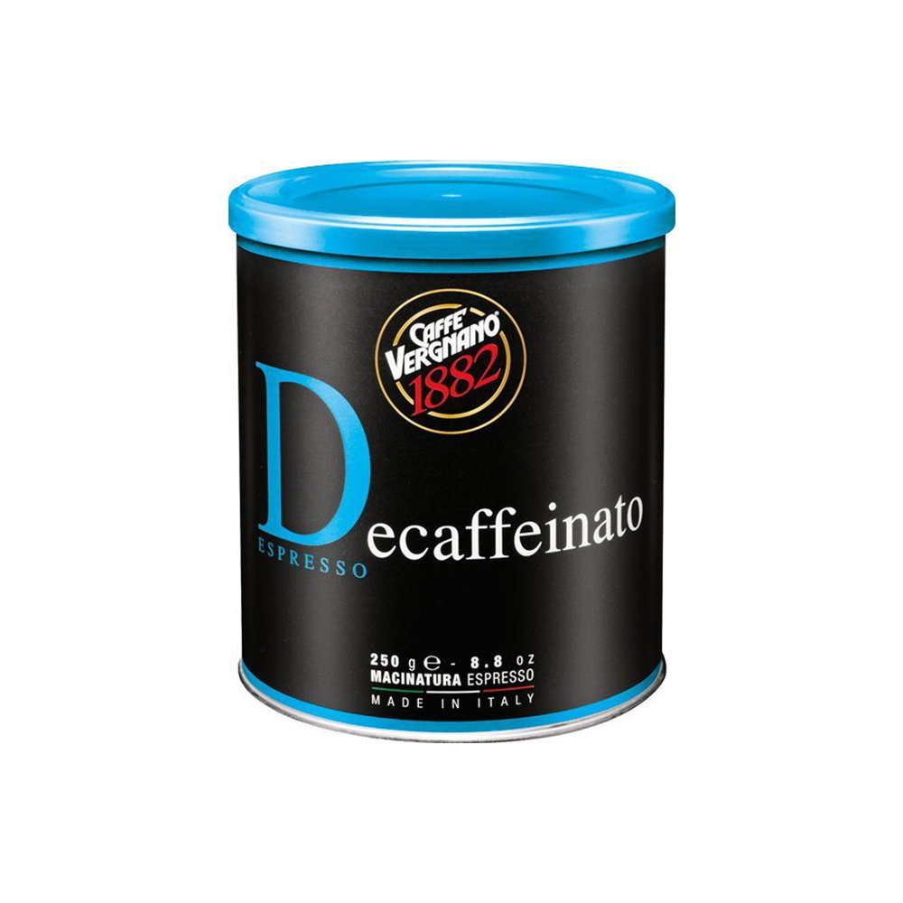 Caffe Vergnano Espresso Decaffeinato %100 Arabica - Espresso için Öğütülmüş Kafeinsiz Kahve 250 gr.