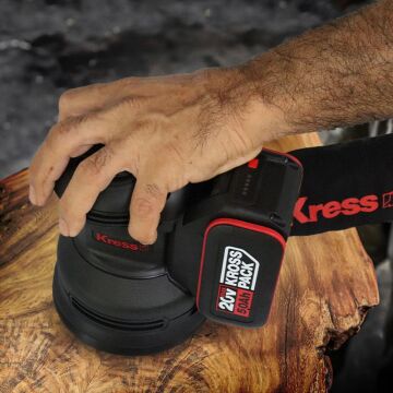 Kress KUD20.9 20Volt 125mm Kömürsüz Profesyonel Devir Ayarlı Eksantrik Zımpara (Akü Dahil Değildir)