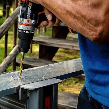 WORX WX354.4CK 20Volt/4.0Ah Li-ion Çift Akülü Kömürsüz Profesyonel Şarjlı Darbeli Matkap + DA980045 9 Çok Fonksiyonlu 27CM Çelik Kamp Çakısı