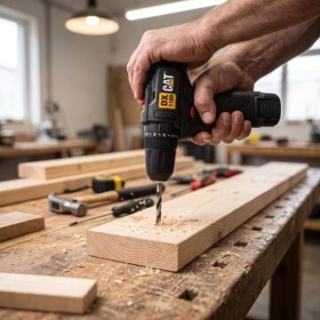 CAT DX1160.1 12Volt/2.0Ah Li-ion Tek Akülü Kömürsüz Profesyonel Şarjlı Darbeli Matkap
