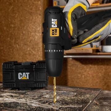 CAT DX1160.1 12Volt/2.0Ah Li-ion Tek Akülü Kömürsüz Profesyonel Şarjlı Darbeli Matkap
