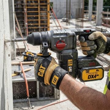 CAT DX2150 18Volt/4.0Ah 2.8J Li-ion Çift Akülü Kömürsüz Profesyonel SDS-Plus Kırıcı/Delici