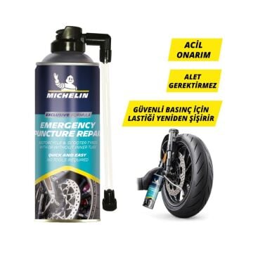 Michelin MC35119 200ml Motosiklet, Scooter Acil Lastik Tamir Spreyi/Köpüğü