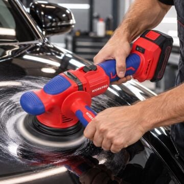 WORKPRO WP392200 20V 150MM Kömürsüz Şarjlı Profesyonel Orbital Polisaj Makinesi Akü Dahil Değildir
