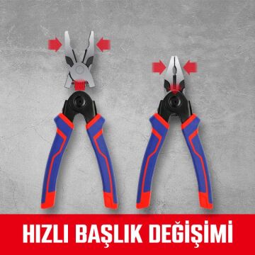 WORKPRO WP231144 200MM 5 IN 1 Çok Fonksiyonlu Profesyonel Pense Seti