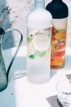 Hario Filter in Bottle & Tea Glass Set (Gri)