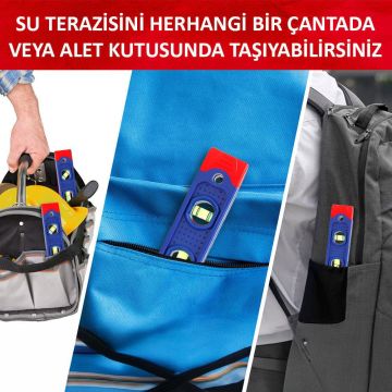 WORKPRO WP262038 225MM Manyetik Şoka Dayanıklı Torpedo Su Terazisi