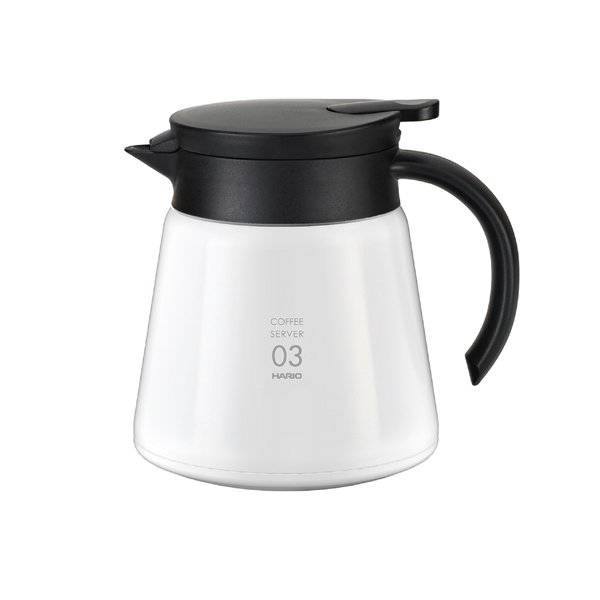Hario V60 02 Yalıtımlı Paslanmaz Servis Sürahisi Beyaz (800 ml)