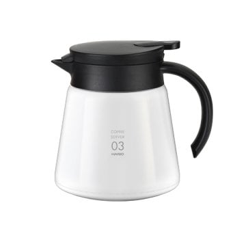 Hario V60 02 Yalıtımlı Paslanmaz Servis Sürahisi Beyaz (800 ml)