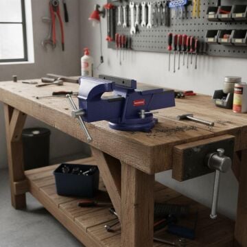 WORKPRO WP233006 125mm 360° Döner Tabanlı Örslü Profesyonel Tezgâh Mengene