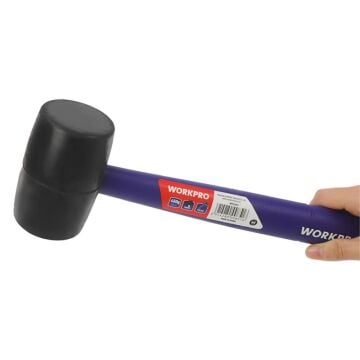 WORKPRO WP241041 57mm 450Gr PVC PP Saplı Siyah Kauçuk Tokmak