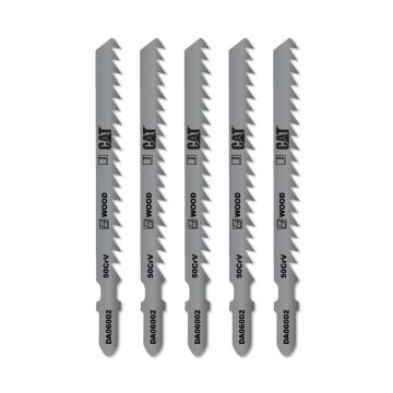 CAT DA06002 5 Parça Profesyonel Ahşap Hızlı/Kaba Kesim Dekupaj Testere Bıçağı, Ucu