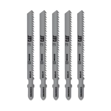 CAT DA06003 5 Parça Profesyonel Ahşap Çapaksız Temiz Kesim Dekupaj Testere Bıçağı, Ucu