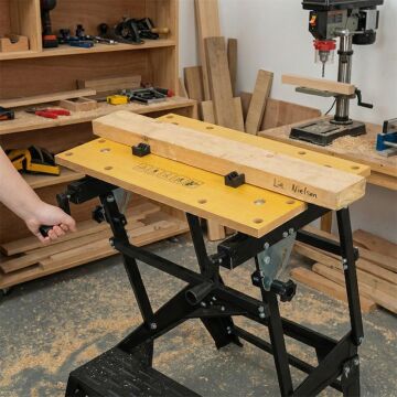 WORKPRO WP289027 100Kg 6 Kademe Ayarlanabilir Profesyonel Katlanabilir Çalışma Tezgâhı