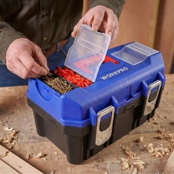 WORKPRO WP283016 16’’ Metal Kilitli Plastik Takım Çantası